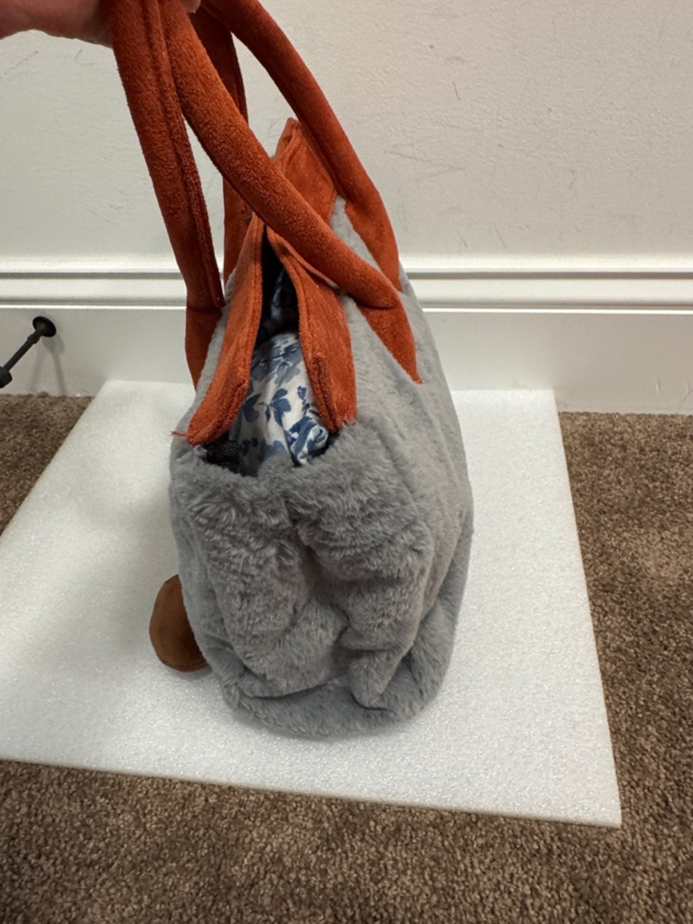 Kawaii plush crossbody tote shoulder bag purse - Picture 2 of 9